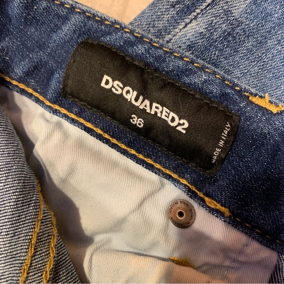 DSQUARED2 Distressed Low Rise Jeans, Italy Size 36 - Picture 12 of 13